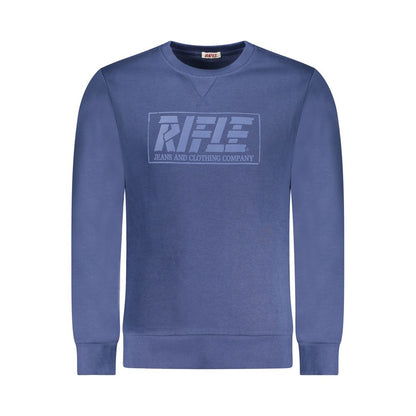 Sweat-shirt en coton bleu fusil