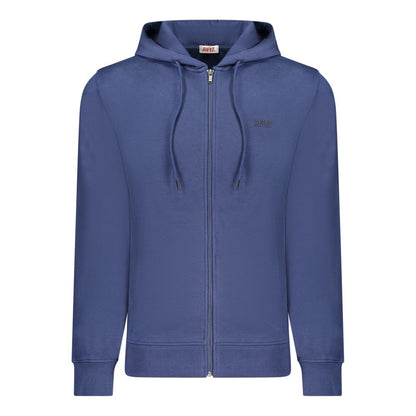 Sweat-shirt en coton bleu fusil