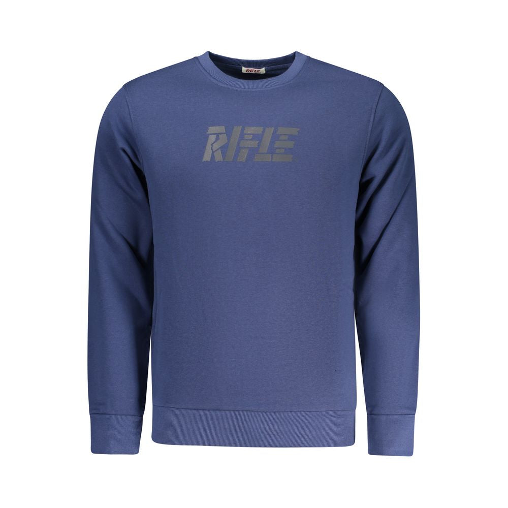 Rifle Blue Cotton Sweatshirt - Confort et Élégance