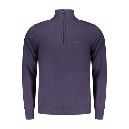 Pull en laine bleu fusil