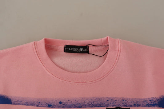 Philippe Model Pull-over à Manches Longues Imprimé Rose