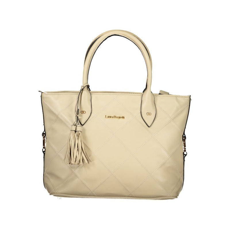 Laura Biagiotti Beige PVC Handbag - Elegant & Durable