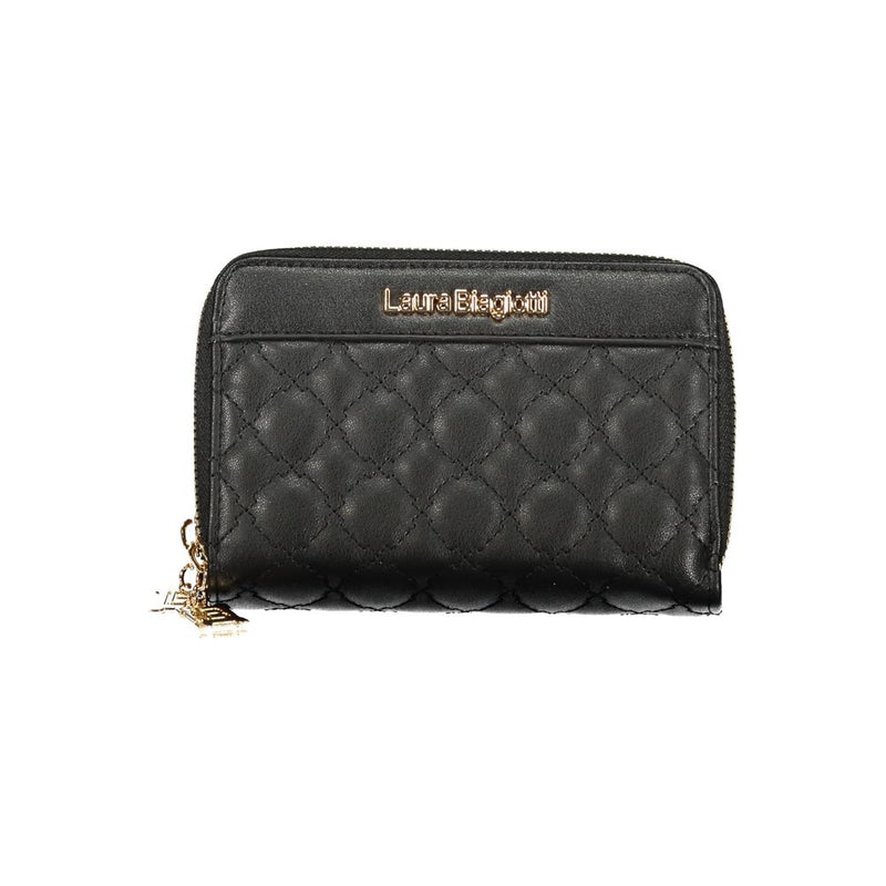 Portefeuille Polyéthylène Noir Laura Biagiotti - Élégant et Pratique
