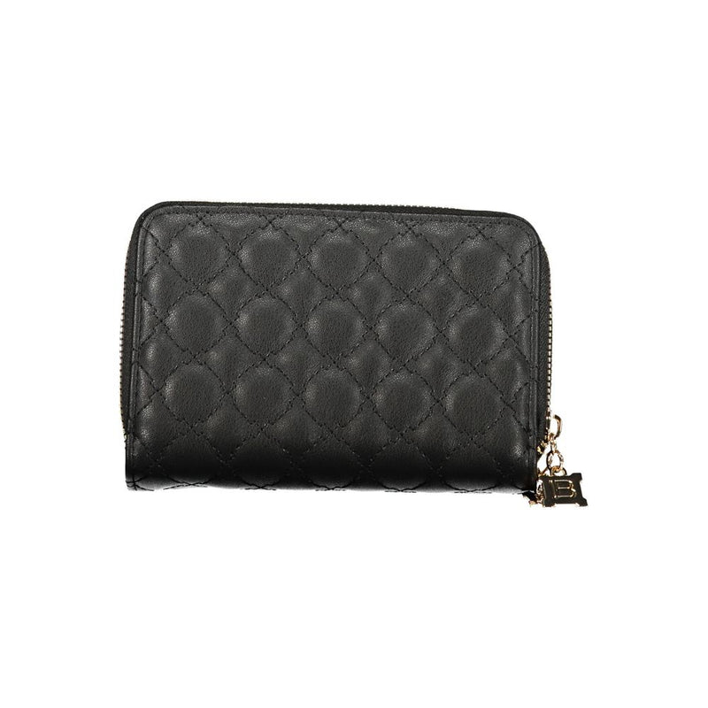 Portefeuille Polyéthylène Noir Laura Biagiotti - Élégant et Pratique