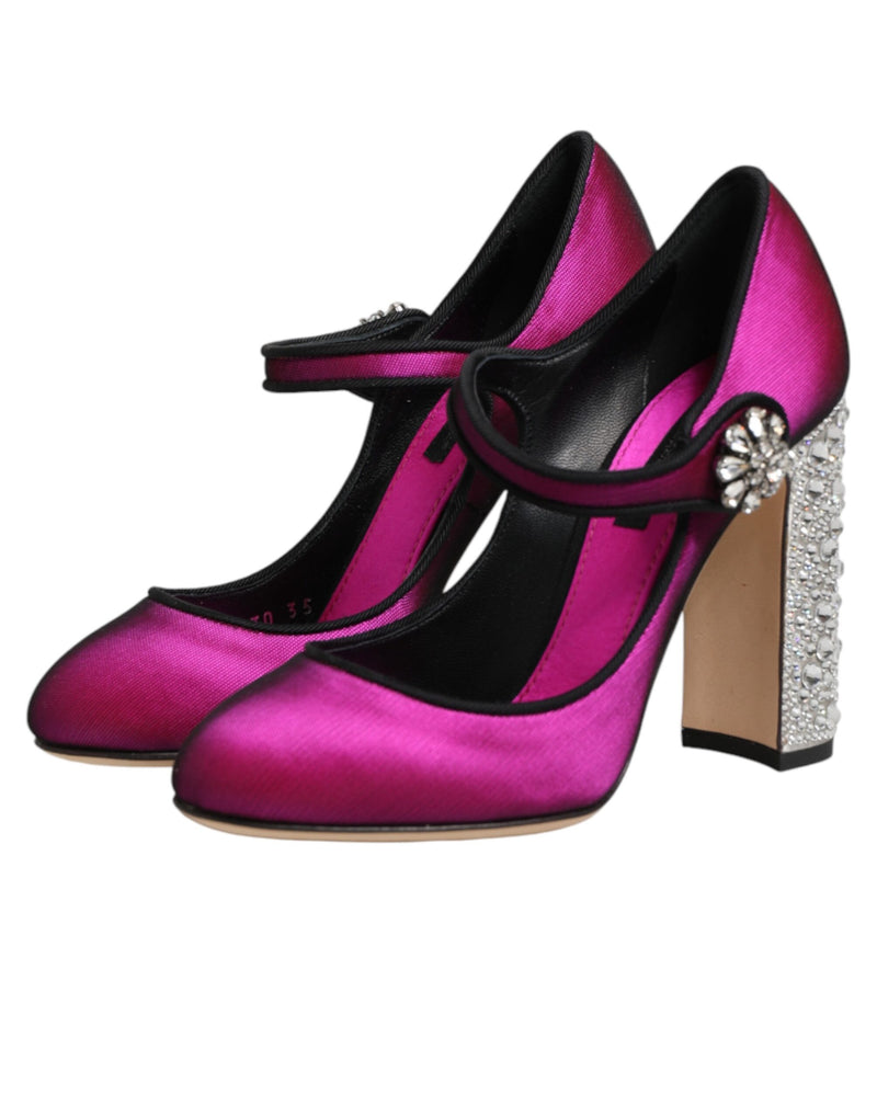 Dolce & Gabbana Pink Embellished High Heels Pumps