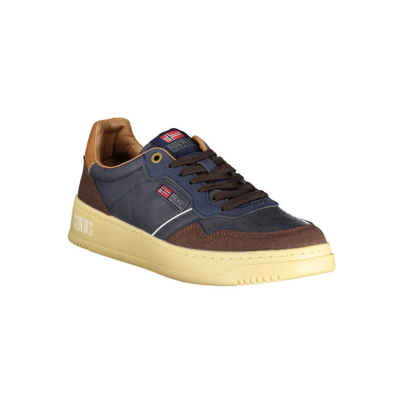 Norway 1963 Blue Polyester Men Sneaker - All-Day Comfort & Style