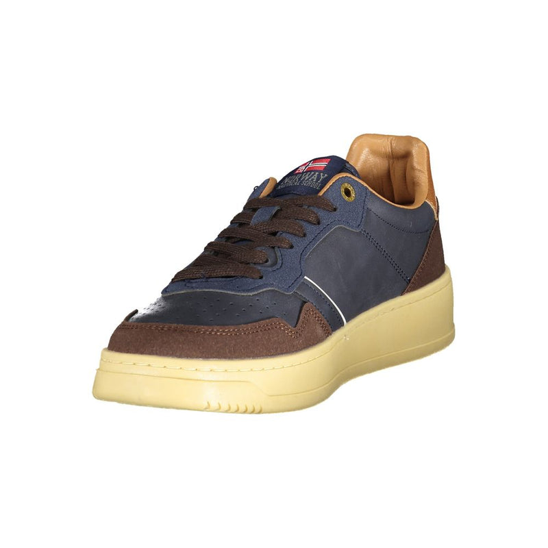Norway 1963 Blue Polyester Men Sneaker - All-Day Comfort & Style