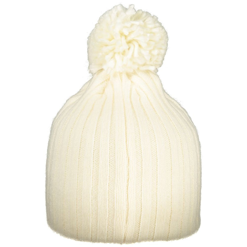 Norway 1963 White Pompom Hat for Women - Stylish Winter Accessory
