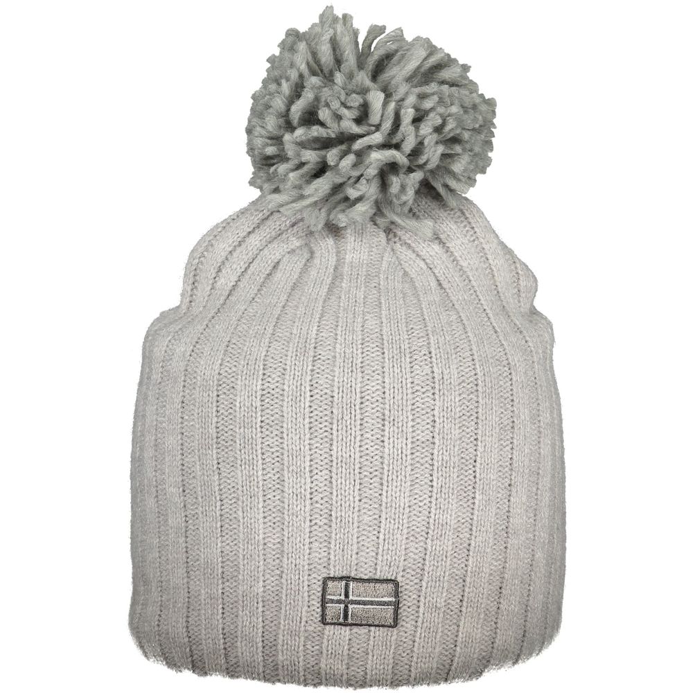 Norway 1963 Gray Polyester Women's Hat with Pompom