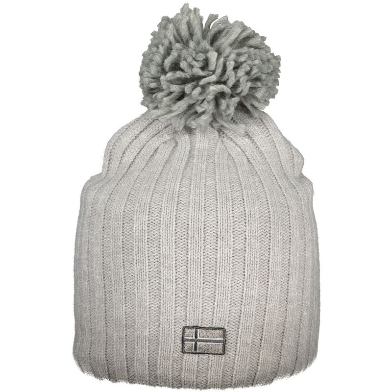Norway 1963 Gray Polyester Women's Hat with Pompom