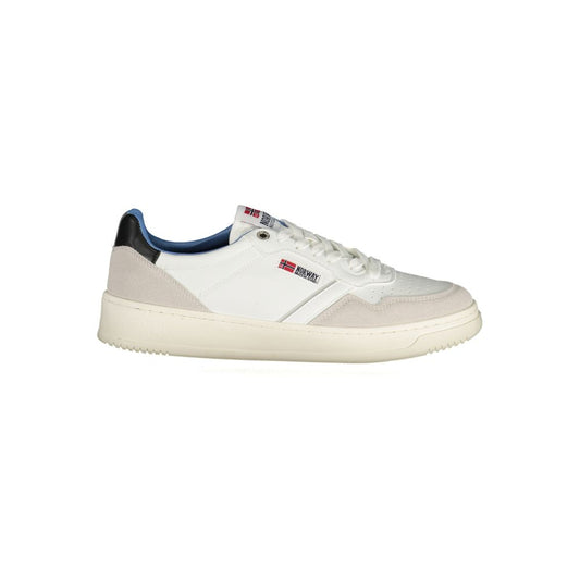 Norway 1963 White Polyester Men Sneaker - Élégance et Confort
