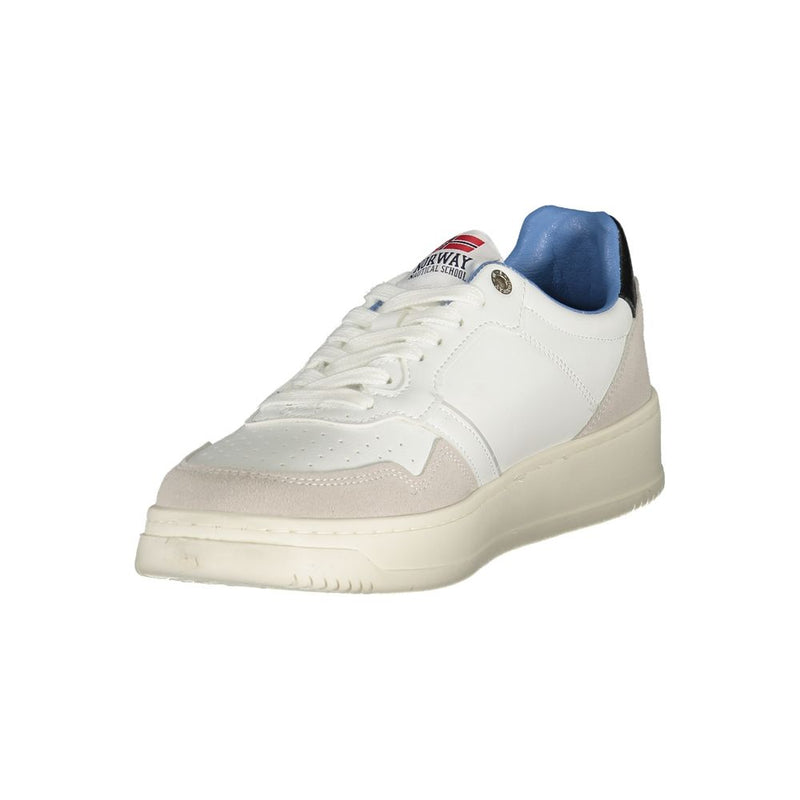 Norway 1963 White Polyester Men Sneaker - Élégance et Confort