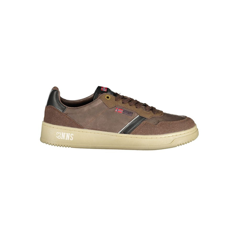 Norway 1963 NOBEL Brown Polyester Men Sneaker - Stylish Comfort