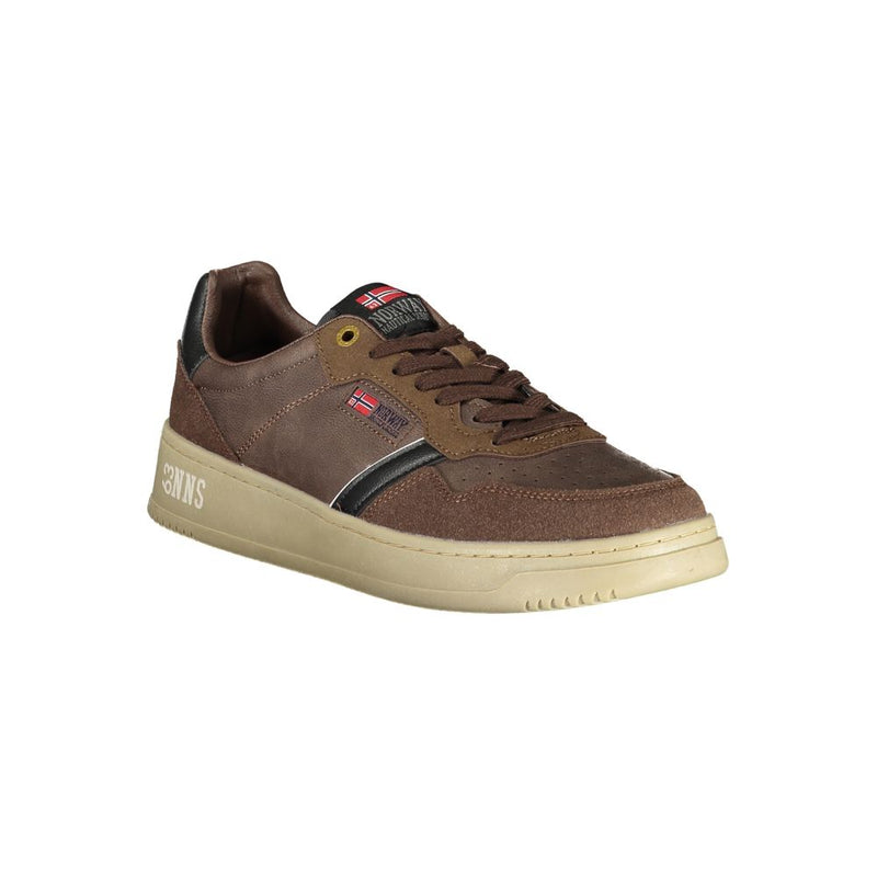 Norway 1963 NOBEL Brown Polyester Men Sneaker - Stylish Comfort