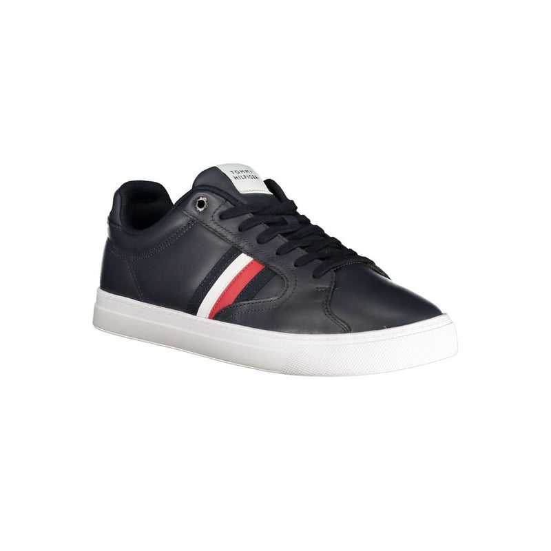 Tommy Hilfiger Sneakers en Cuir Bleu pour Hommes