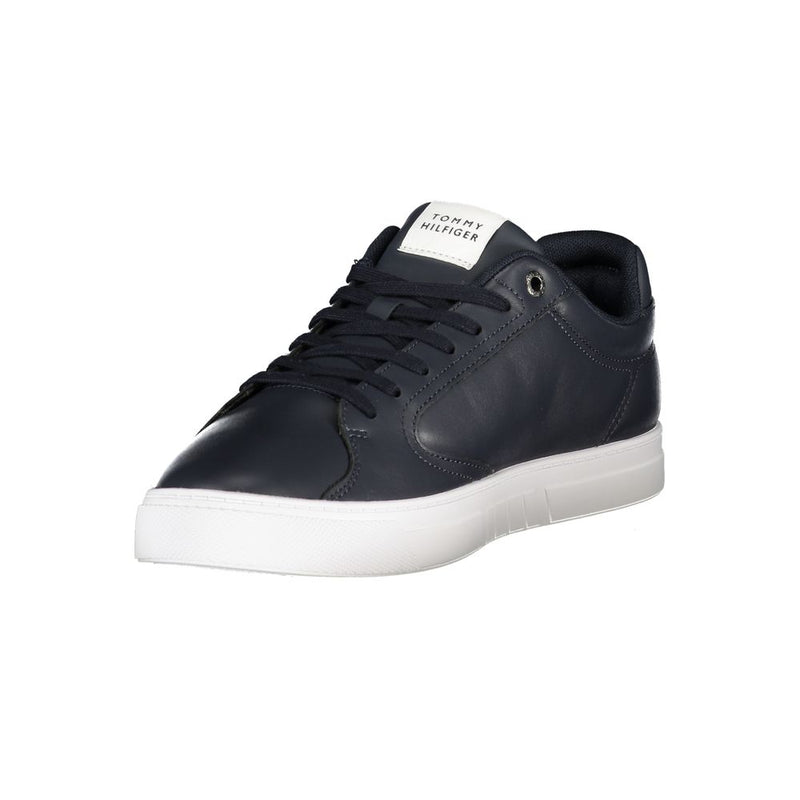 Tommy Hilfiger Sneakers en Cuir Bleu pour Hommes