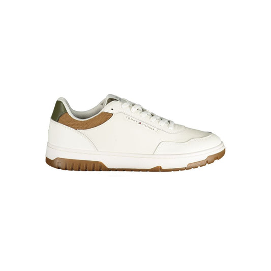 Tommy Hilfiger White Leather Men Sneaker - Stylish & Comfortable