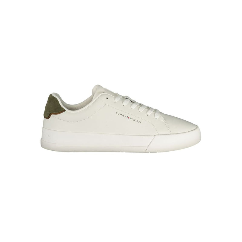 Baskets Tommy Hilfiger blanches en polyuréthane pour homme