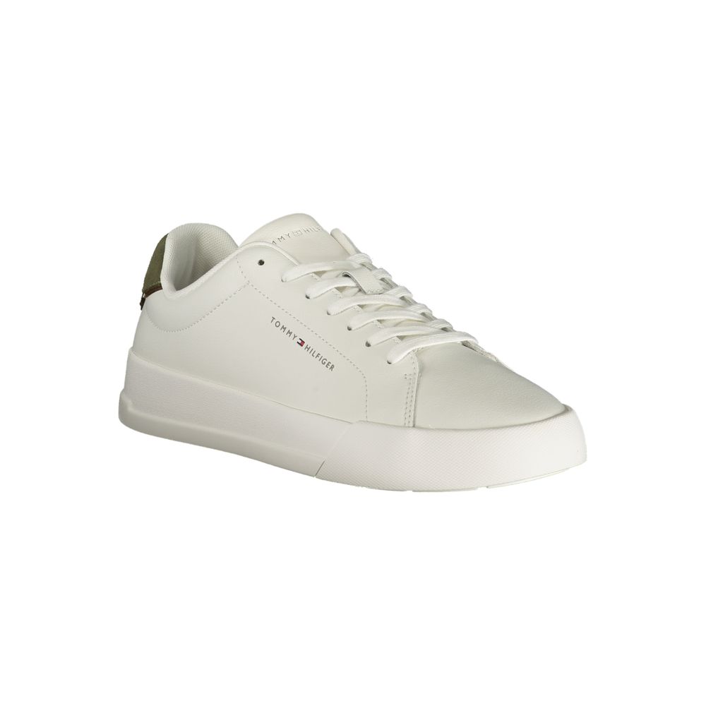 Baskets Tommy Hilfiger blanches en polyuréthane pour homme