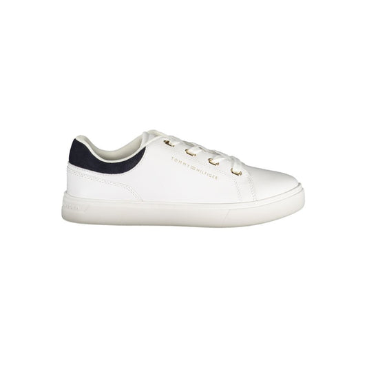 Tommy Hilfiger White Leather Women Sneaker - Stylish & Comfortable