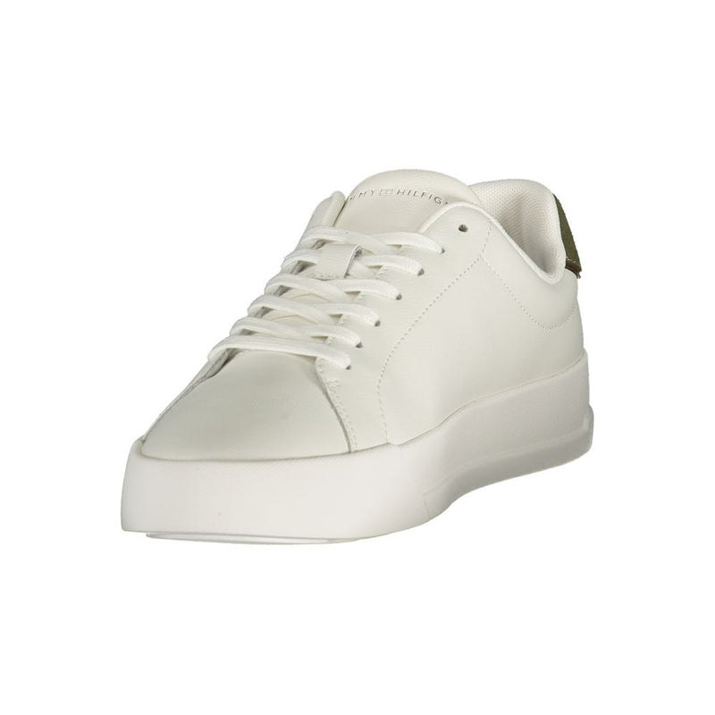 Baskets Tommy Hilfiger blanches en polyuréthane pour homme