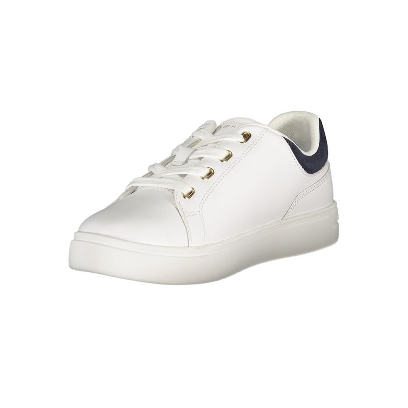 Tommy Hilfiger White Leather Women Sneaker - Stylish Comfort