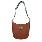Sac à bandoulière en cuir marron Valentino Garavani