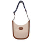 Sac bandoulière en tissu beige Valentino Garavani
