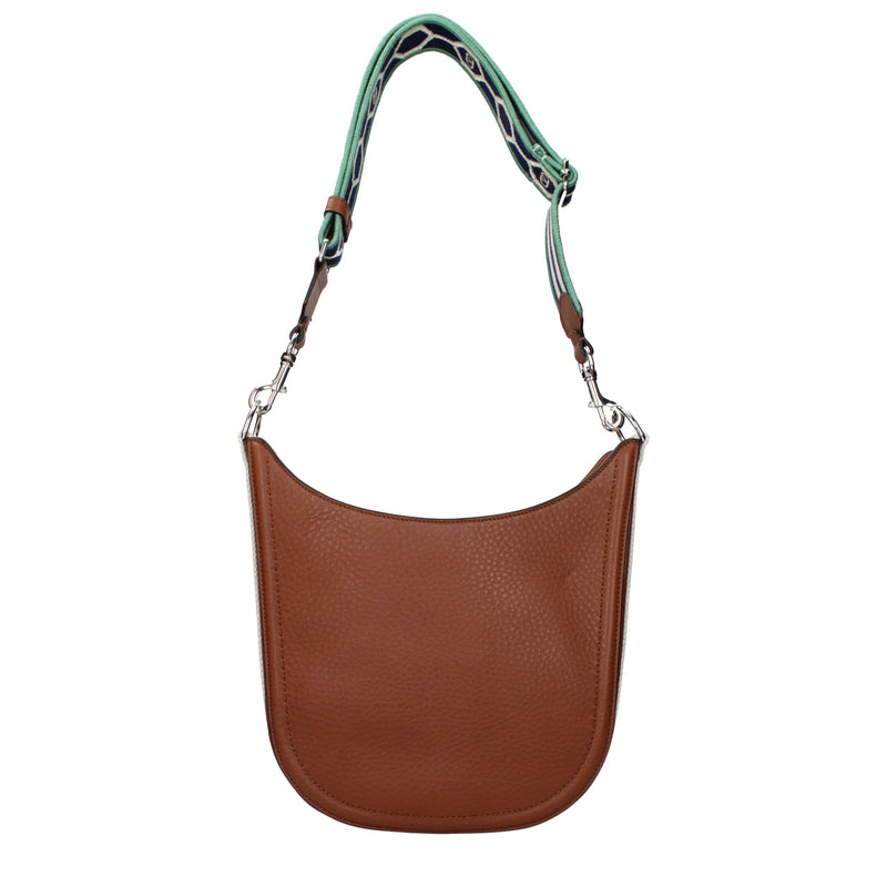 Sac à bandoulière en cuir marron Valentino Garavani