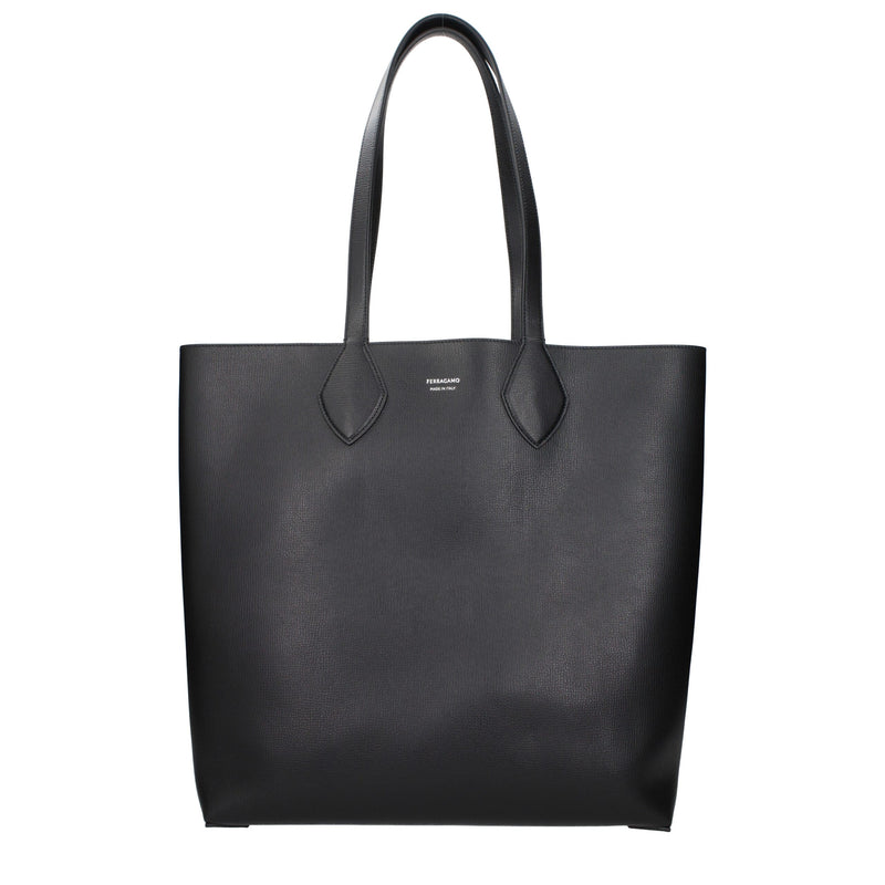 Sac bandoulière en cuir noir Salvatore Ferragamo