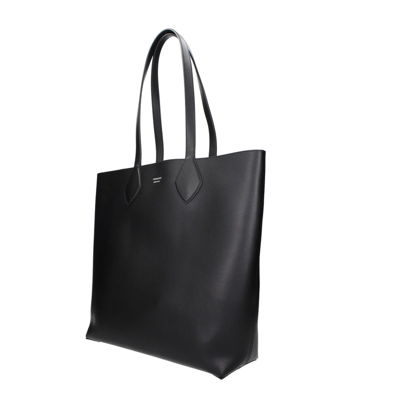 Sac bandoulière en cuir noir Salvatore Ferragamo