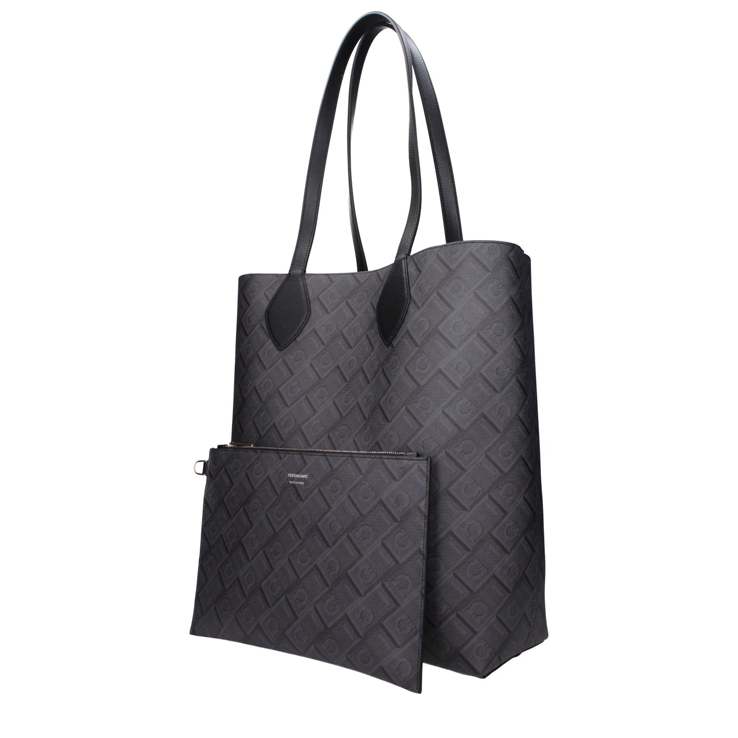 Sac bandoulière en cuir noir Salvatore Ferragamo