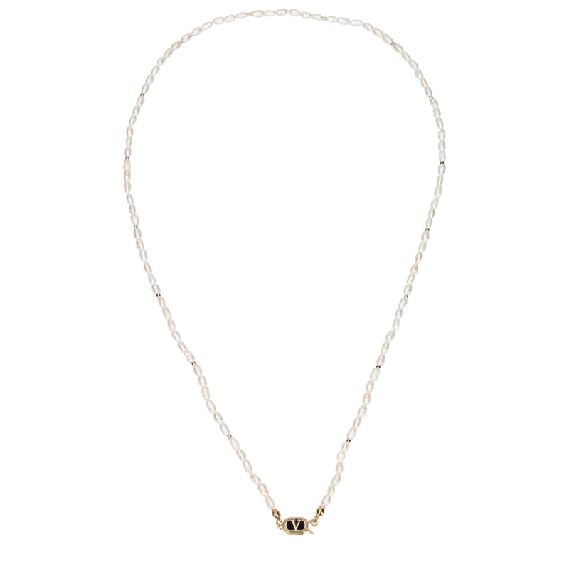Collier en Métal Blanc Valentino Garavani - Élégance Vintage
