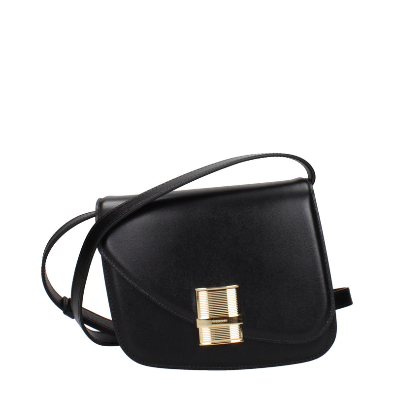 Sac bandoulière en cuir noir Salvatore Ferragamo - Accessoire de luxe