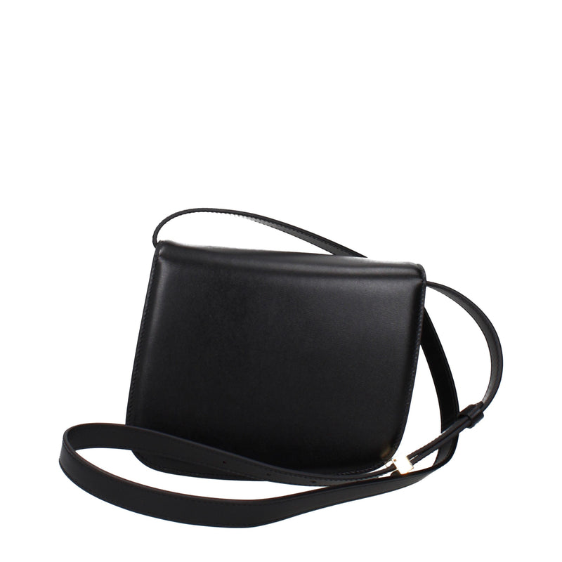 Sac bandoulière en cuir noir Salvatore Ferragamo - Accessoire de luxe