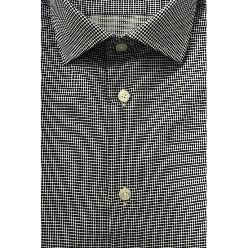 Baldinini Trend Blue Cotton Slim Fit Shirt for Men