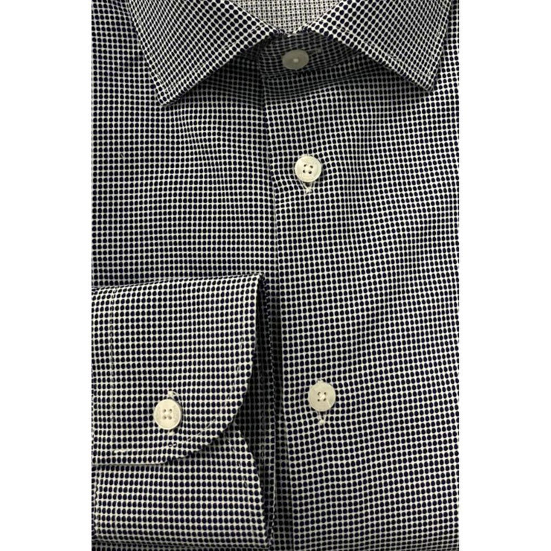 Baldinini Trend Blue Cotton Slim Fit Shirt for Men