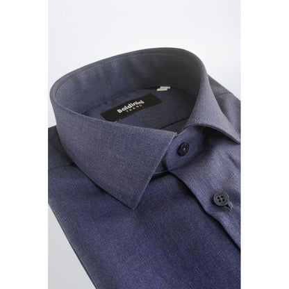 Chemise en coton bleu tendance Baldinini