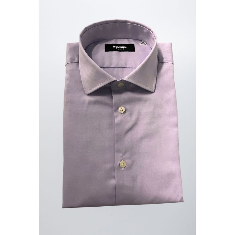Baldinini Trend Chemise en Coton Pour Homme Violet