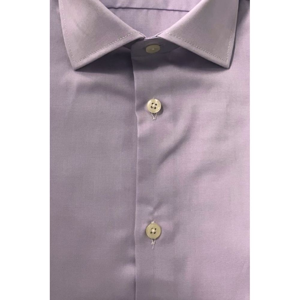 Baldinini Trend Chemise en Coton Pour Homme Violet