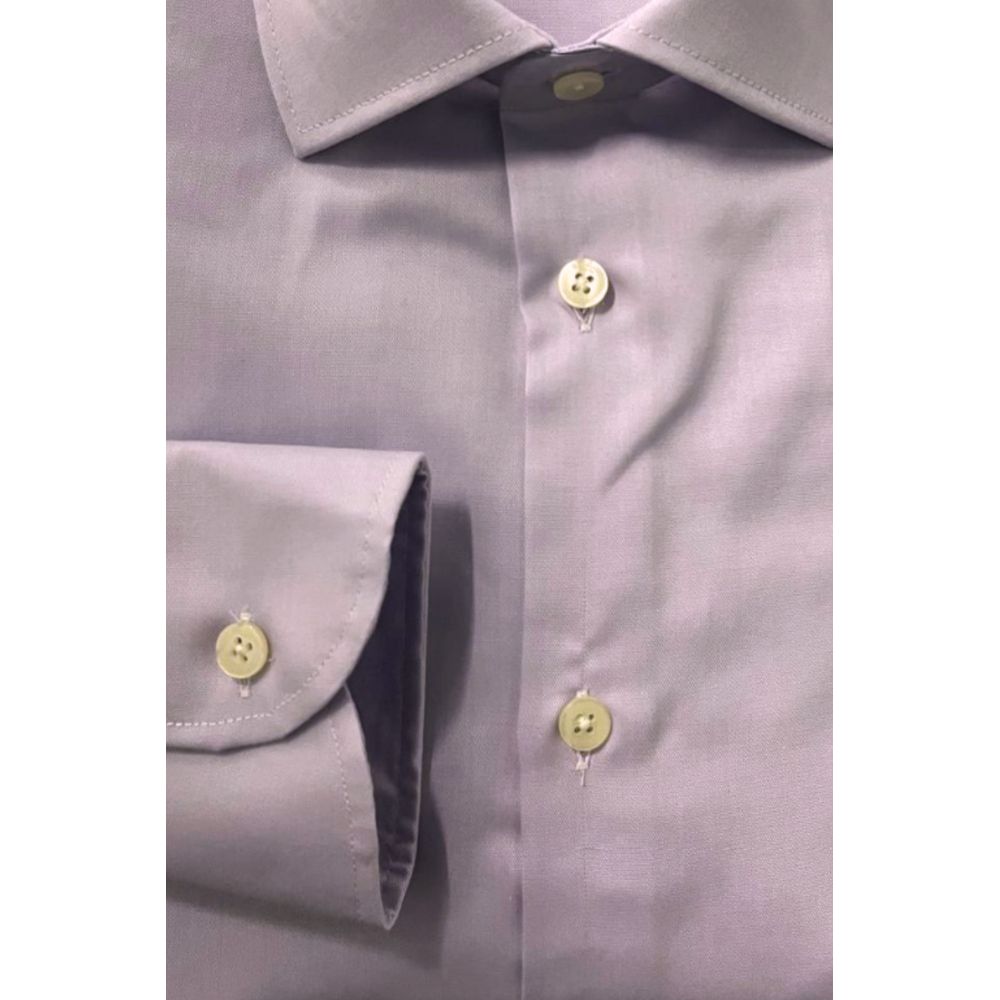 Baldinini Trend Chemise en Coton Pour Homme Violet