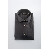 Baldinini Trend Chemise Grise en Coton Slim Fit