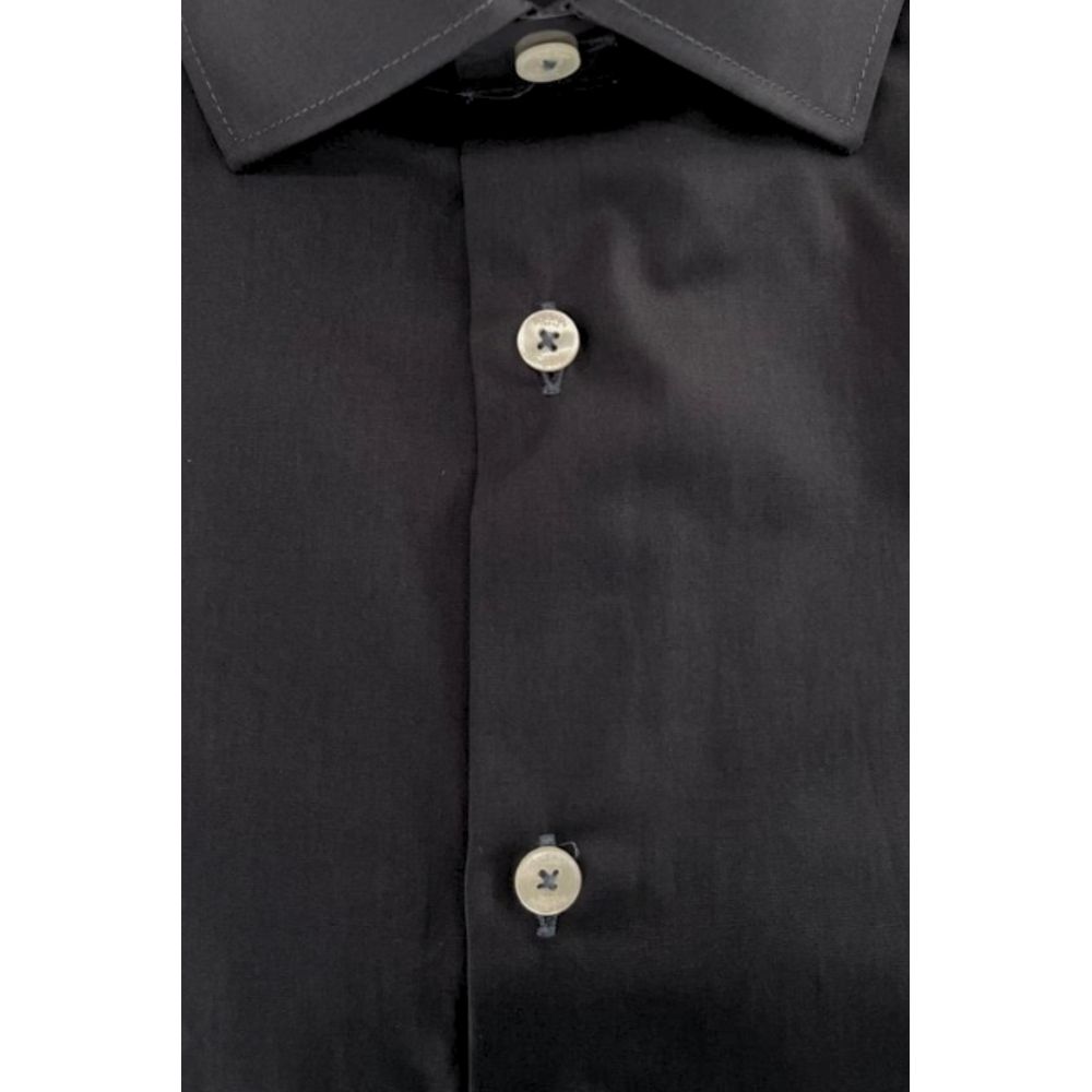 Baldinini Trend Chemise Grise en Coton Slim Fit