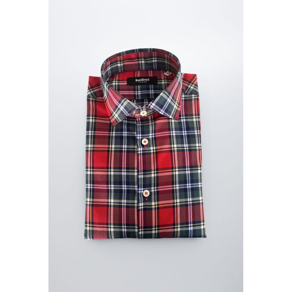 Baldinini Trend Chemise en Coton Multicolore Slim Fit