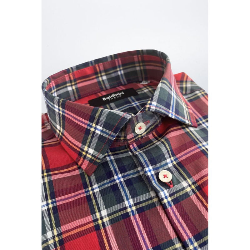 Baldinini Trend Multicolor Cotton Slim Fit Shirt