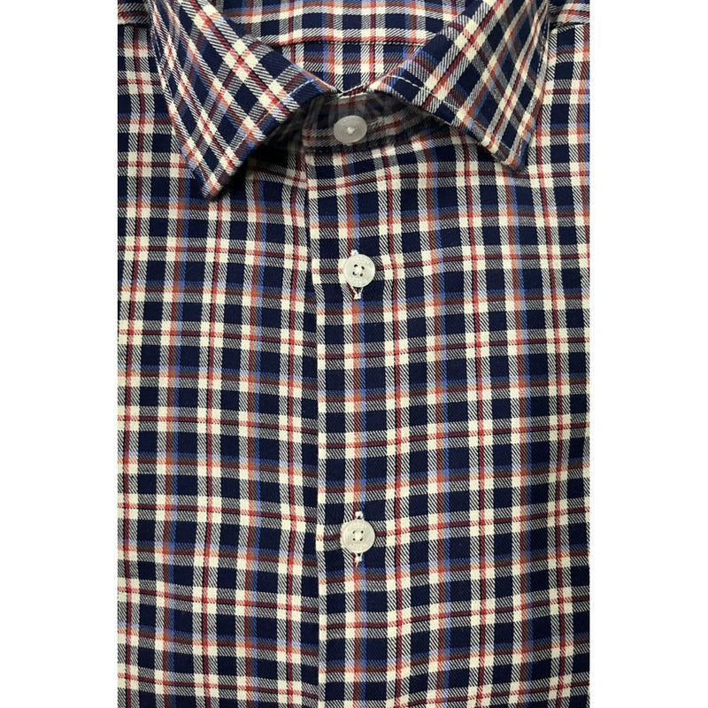 Baldinini Trend Multicolor Cotton Men Shirt - Slim Fit