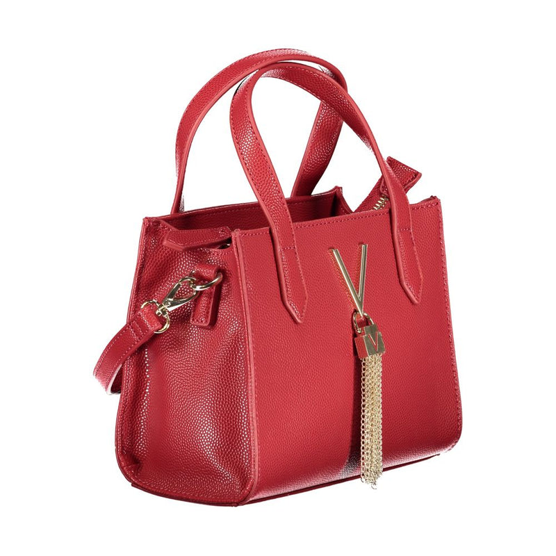 Mario Valentino Red Polyethylene Handbag - Chic & Sophisticated