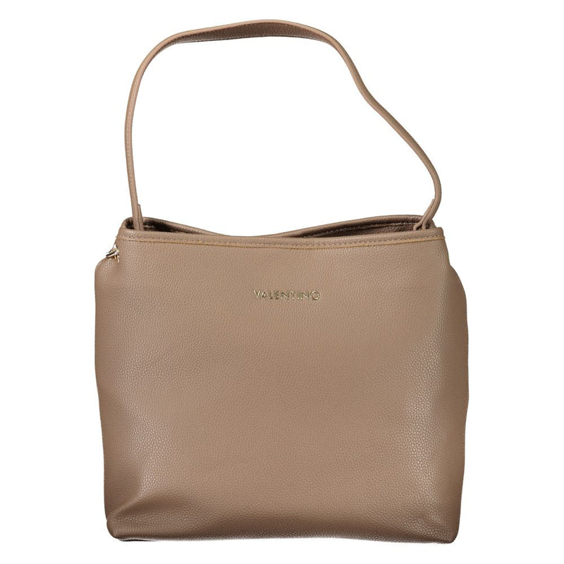 Mario Valentino Brown Polyethylene 1-Handle Shoulder Bag