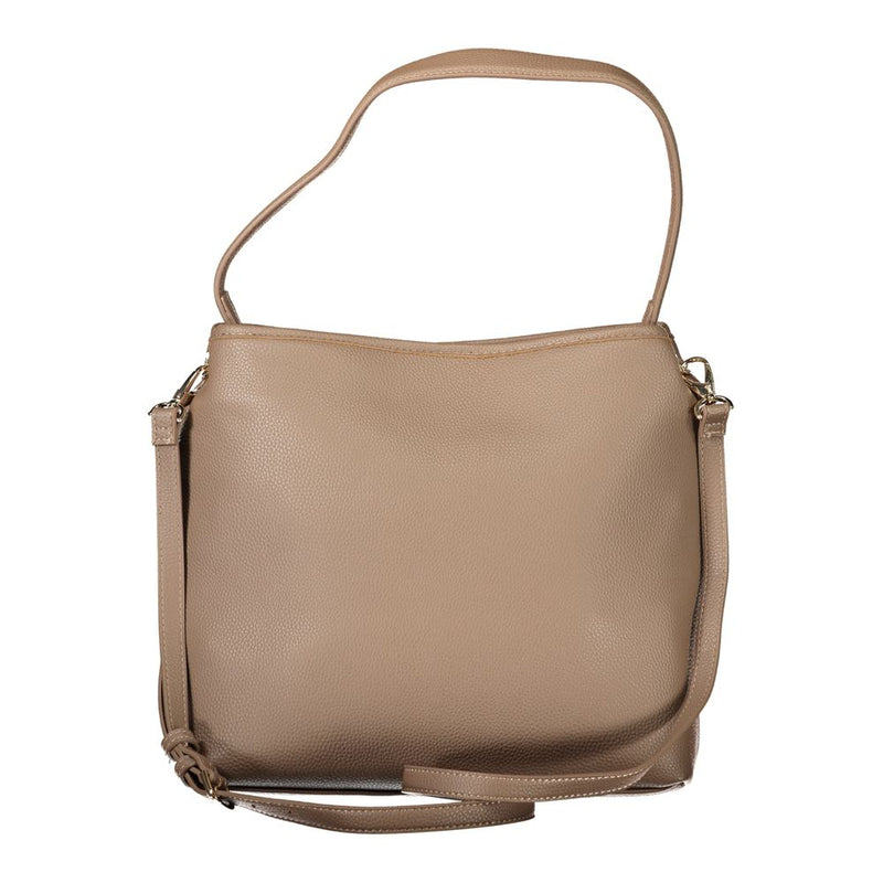 Mario Valentino Brown Polyethylene 1-Handle Shoulder Bag