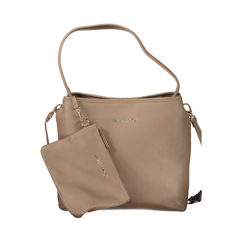 Mario Valentino Brown Polyethylene 1-Handle Shoulder Bag